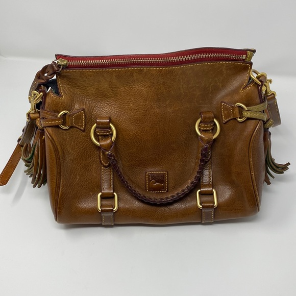 Dooney & Bourke Handbags - Dooney & Bourke Florentine leather mini satchel chestnut
